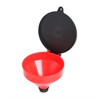 Drum Funnel with Screen  Lockable Lid  Spout 1 3/8