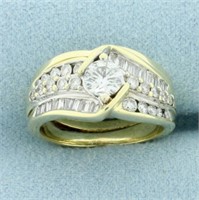 1ct Diamond Engagement Ring and Wedding Band Set i