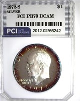 1972-S Silver Ike PR70 DCAM LISTS $450