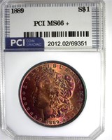 1889 Morgan MS66+ LISTS $3800