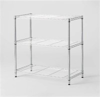 3 Tier Wire Shelving Chrome - Adjustable