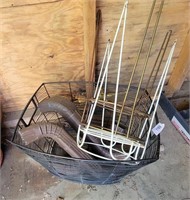 Metal Wire Basket & Plantstands
