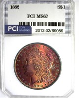 1882 Morgan MS67 LISTS $20000