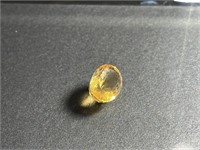 Certified 11.15 Cts Oval Cut Natural Citrine