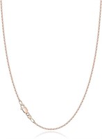 Gold-pl. Classic Cable Chain Necklace 14"