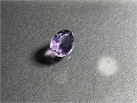Certified 11.85 Cts Oval Cut Natural Dark Amethyst