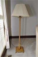 Wooden Spindle Floor Lamp