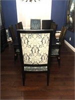 Double Pedestal Dining Table & Chairs