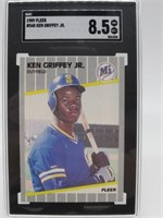 1989 FLEER #548 KEN GRIFFEY JR  8.5 NM MT+ SGC