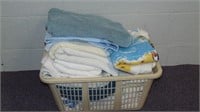 Clothes Basket Filled with Towels