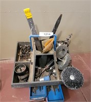 Parts Caddy W/ Drill Bits & More