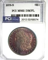 1878-S Morgan MS65 DMPL LISTS $8000