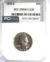 1970-S Quarter PCI PR70 CAMEO