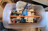 Large Tote Loaded With Electrical Items