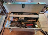 Vintage Metal Tool Box W/ Tools