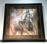 Framed Abstract Horse Print
