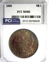1886 Morgan PCI MS65 Great Color