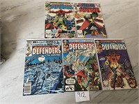 Lot of 5 Marvel The Defenders Bronze Age Comics