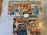 Lot of 5 Marvel The Defenders Bronze Age Comics