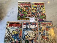 Lot of 5 Marvel The Defenders Bronze Age Comics