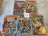 Lot of 5 Marvel Bronze Age Comic Books