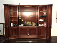 Heavy Curved Front Entertainment Center