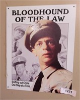 Metal Barney Fife Bloodhound Of The Law
