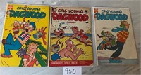 Lot of 3 Dagwood Golden Age Comic Books