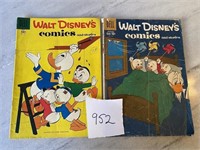 Lot of 2 Golden Age Dell Walt Disney Comic Books