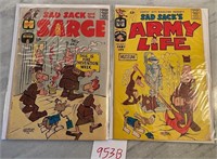 Lot of 2 Harvey Sad Sack Silver Age Comics