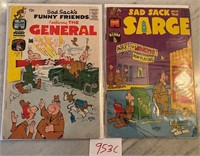 Lot of 2 Harvey Sad Sack Silver Age Comics