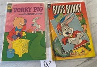 Lot of 2 Vintage Bugs Bunny Comic Books