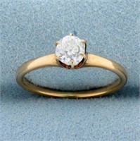 Antique Old Mine Cut Diamond Victorian Engagement