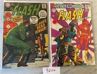 Lot of 2 Silver Age DC The Flash Comic Books