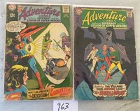 Lot of 2 DC Adventure Comics Silver Age Comic