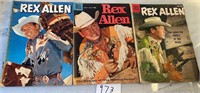 Lot of 3 Golden Age Dell Rex Allen 10 cent Comics