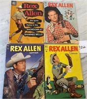 Lot of 4 Golden Age Dell Rex Allen 10 cent Comics