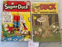 Lot of 2 Super Duck Golden Age Comics