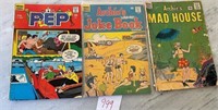 Lot of 3 Archie Series Vintage Comic Books