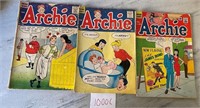 Lot of 3 Archie Series Silver/Gold Age Comics