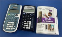 Texas Instruments With Case & Wall Scanner