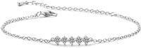 Elegant .25ct White Sapphire Dainty Bracelet