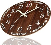 Felvoro Wall Clock 14 Inch Silent No Tick Modern