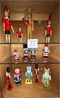 Lot of 13 Assorted Holiday Nutcracker Figurines