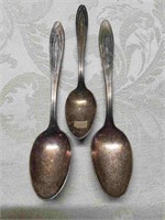 3 Vtg Northern Pacific Railway Co, Spoons