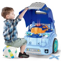 POFJOEQ Interactive Truck Engine Toy with Removab