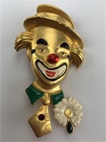 Clown Brooch