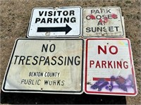 Parking & No Trespassing Signs (4)