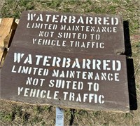 Lot of 2 Wooden Signs