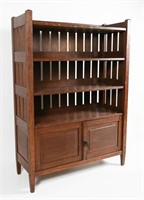 ARTS & CRAFTS BOOKCASE/CABINET